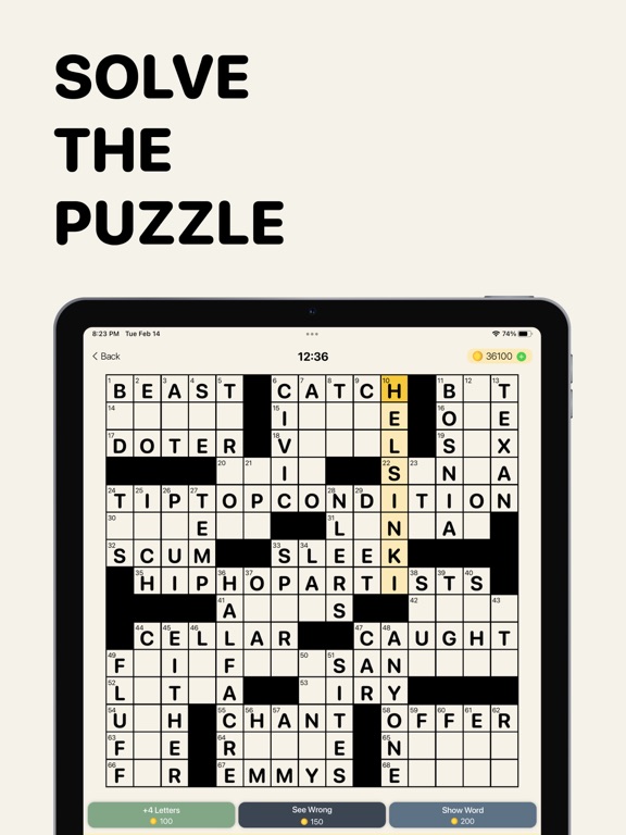 Screenshot #4 pour Classic Crossword Puzzles