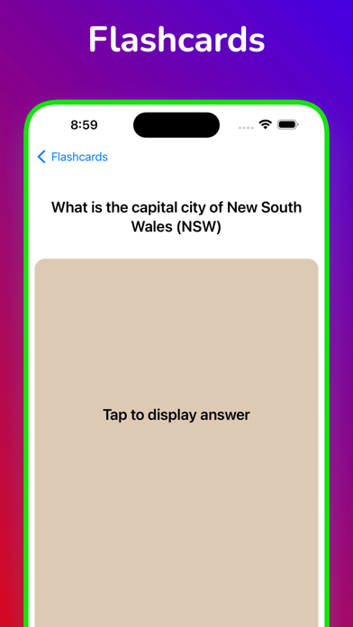 Australian Citizenship Test. Screenshot