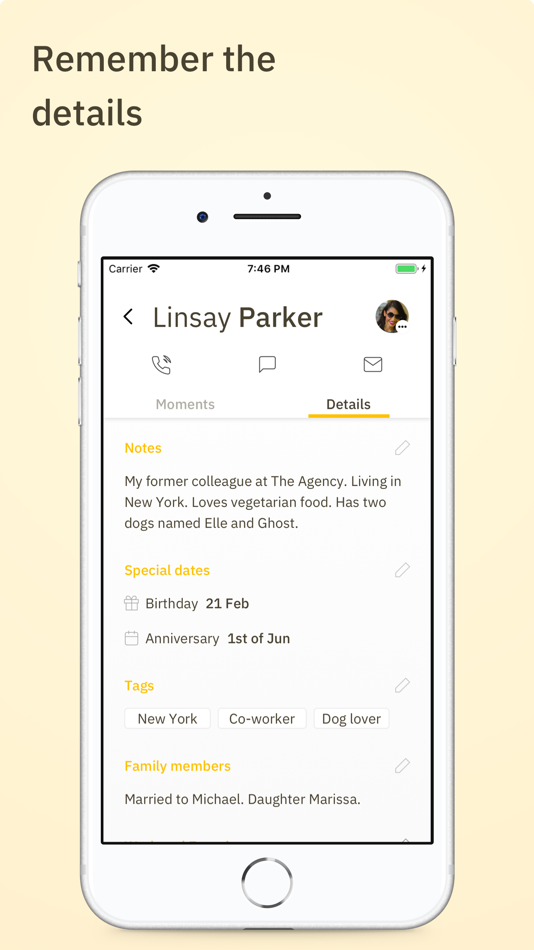 #5. Contact Journal - Personal CRM (iOS) By: Wouter Bron