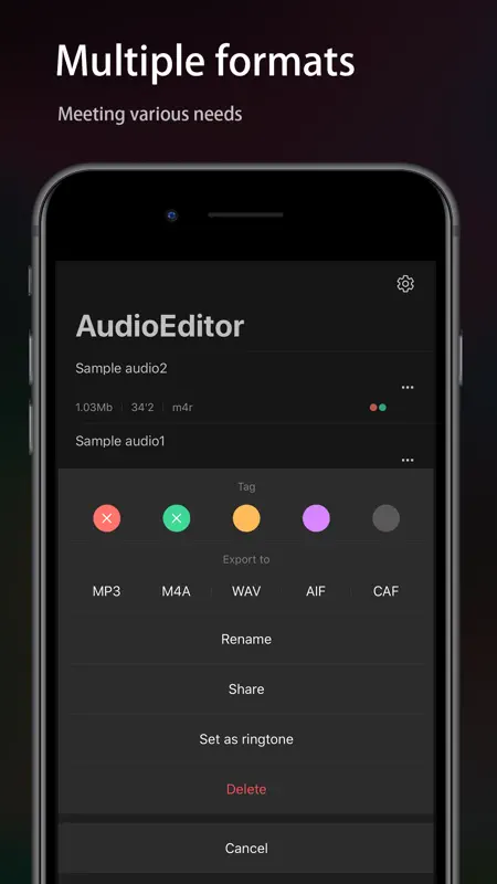 Audio Editor - Music editor screenshot 5 of 6