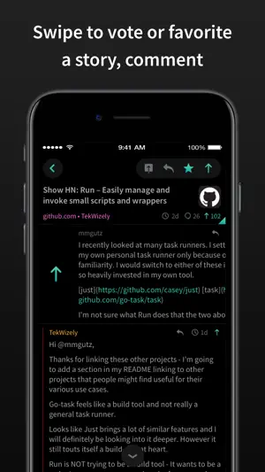 HACK for Hacker News YC Reader screenshot 4