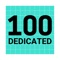 100 Dedicated is a minimalist, distraction-free app designed to help you achieve one goal over 100 days