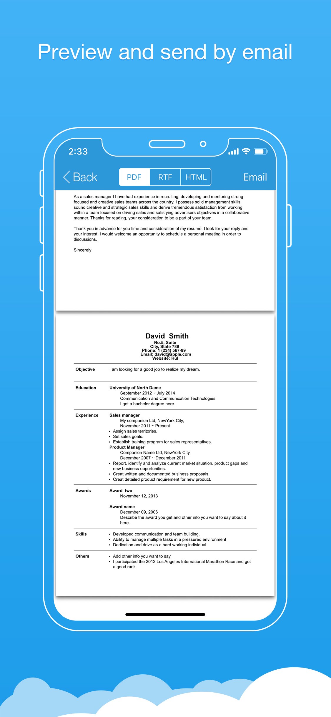 Resume Producer