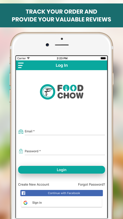 FoodChow-Online Food Ordering Screenshot