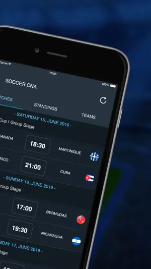 Scores for Gold Cup screenshot 2