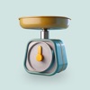 Scale for grams & weighing icon