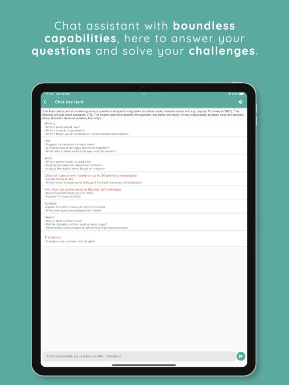 Chat Journey - Pocket AI Buddy iPad screenshot 8 - Utilities app