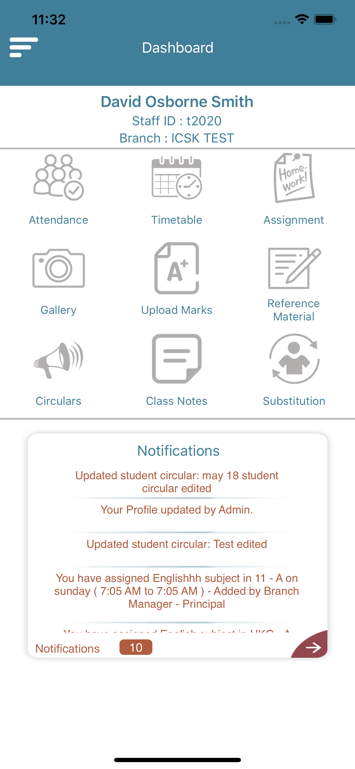 ICSK Cloud Teacher App