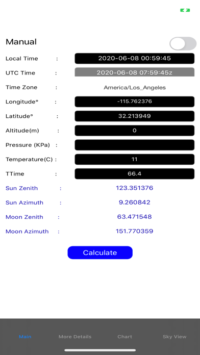 Screenshot #1 pour Sun and Moon Position