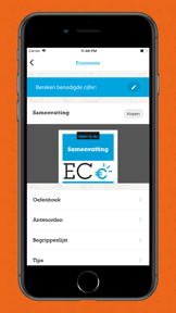 Examenoverzicht screenshot