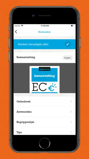 Examenoverzicht screenshot 3