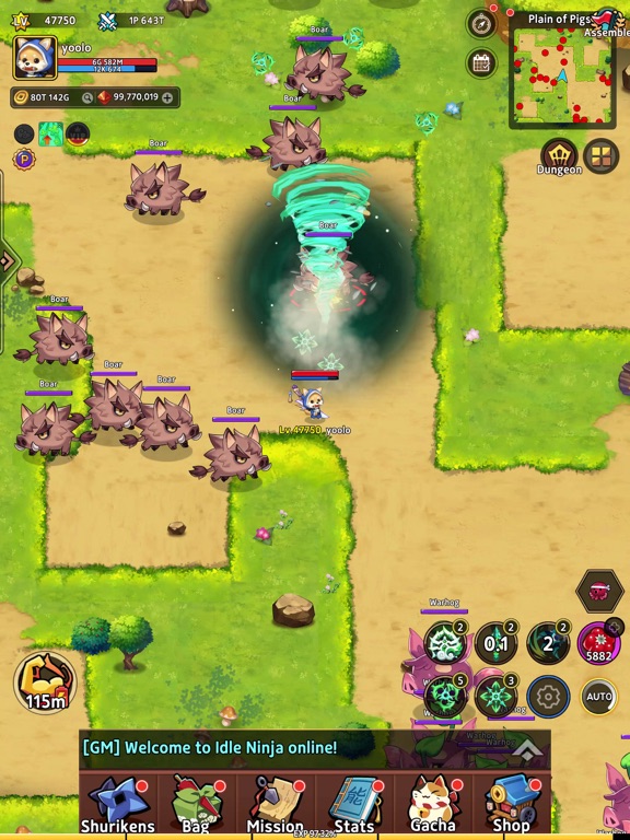Screenshot #4 pour Idle Ninja Online