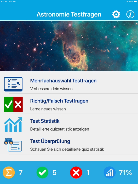 Screenshot #4 pour Die Astronomie Quiz