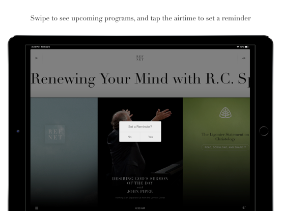 RefNet Christian Radio iPad screenshot 4 - Education app