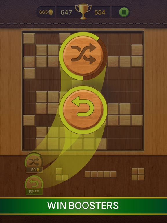 Screenshot #5 pour Classic Wood Blocks puzzle