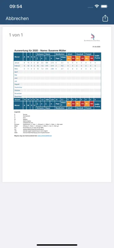 Migräne App screenshot 8 of 8