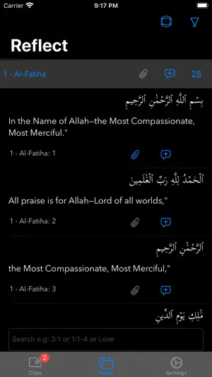 QuranReflect screenshot 2