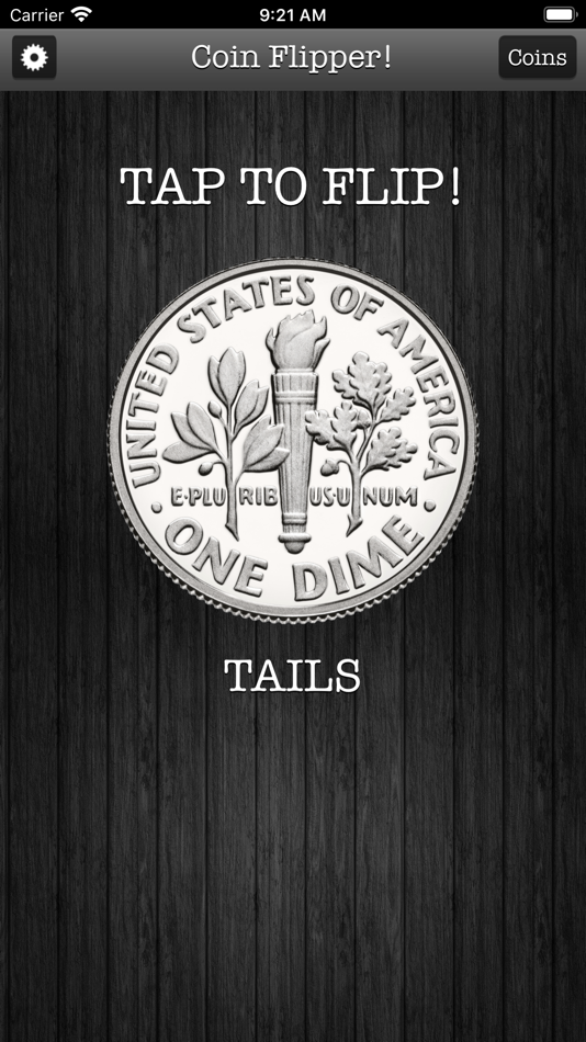 #7. Flip a Coin App (iOS) Με: App Tyrant Corp