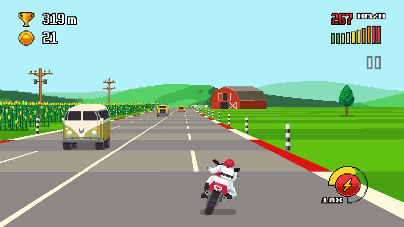 Retro Highway screenshot 1