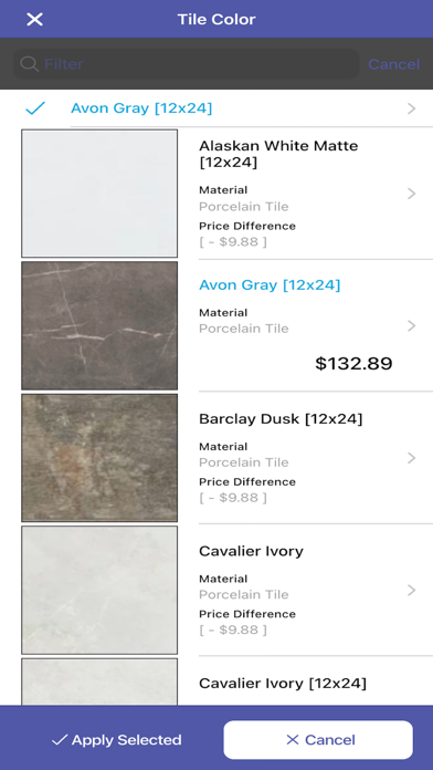 The Bath App: Bathroom Design Screenshot