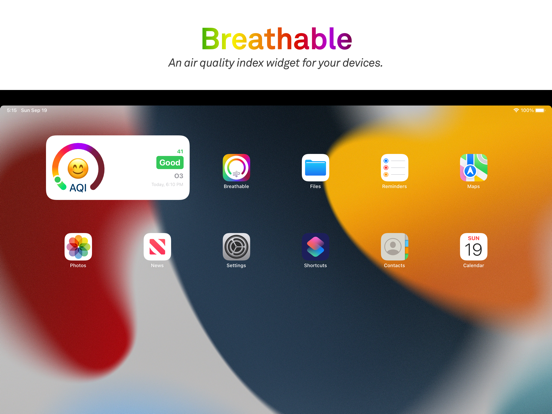 Screenshot #4 pour Breathable Air Quality Widget