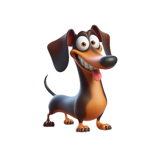 Goofy Dachshund Stickers icon