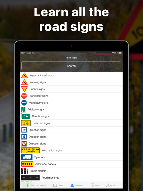 iKörkort Lite iPad screenshot 4 - Education app
