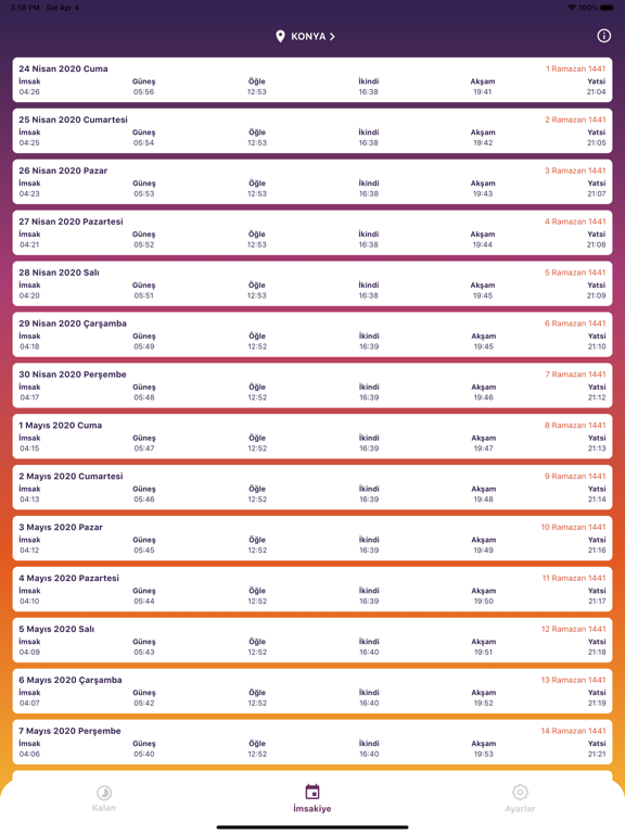 Screenshot #5 pour AKINSOFT Namaz Vakitleri