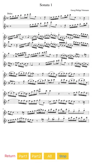 Telemann 6 Recorder Sonatas screenshot 3