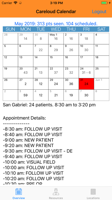 Screenshot #2 pour Carecloud Schedule