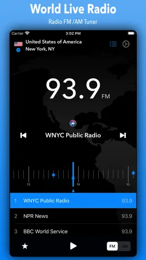 Radio App - Simple Radio Tuner screenshot 1