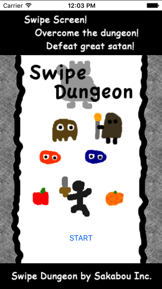 #1. Swipe Dungeon (iOS) Podle: PiyoLog Inc.