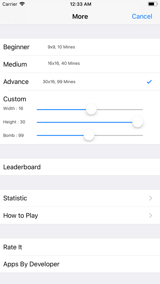 #4. Minesweeper - Classic Windows (iOS) By: SikYi Chan