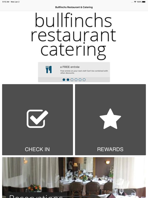 Bullfinchs Restaurant Catering