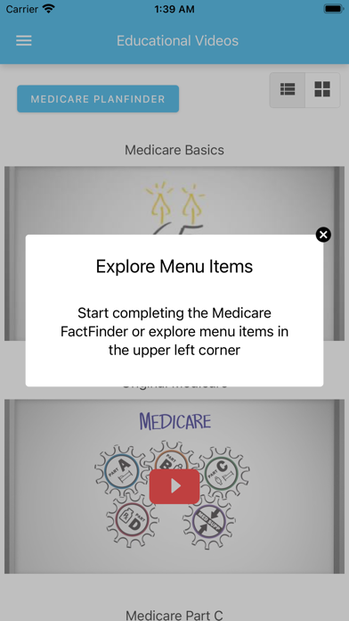 Medicare PlanFinder® Screenshot