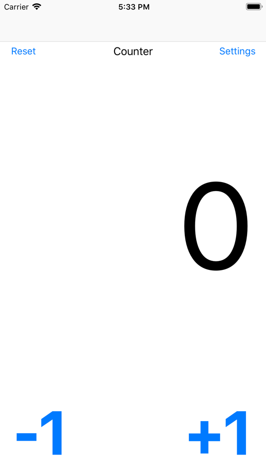#1. Counter 1 (iOS) Podle: Roberto Panetta