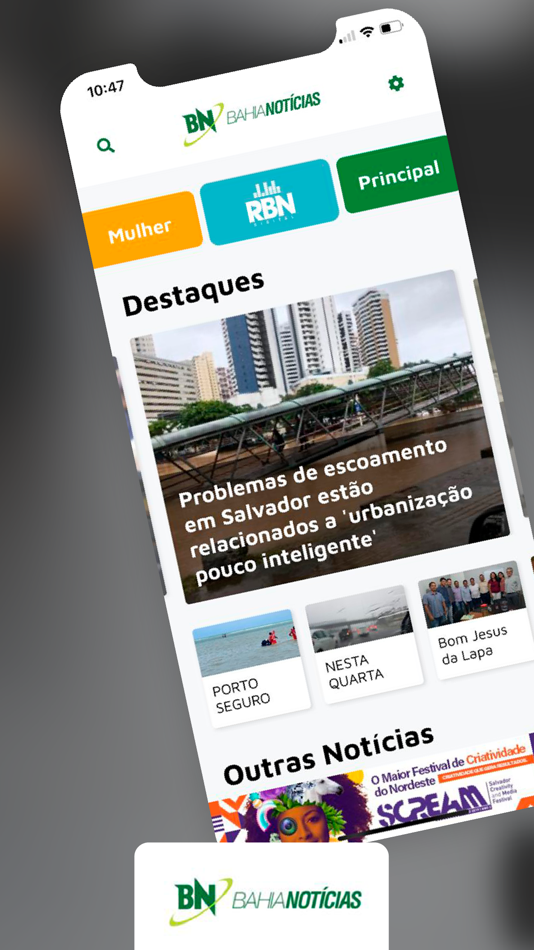 #1. Bahia Notícias (iOS) By: Miolo Azul Tecnologia