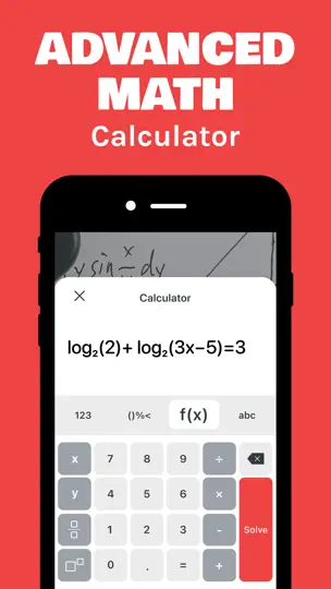 Captura de pantalla de AI Math Solver App, Calculator en iPhone 5