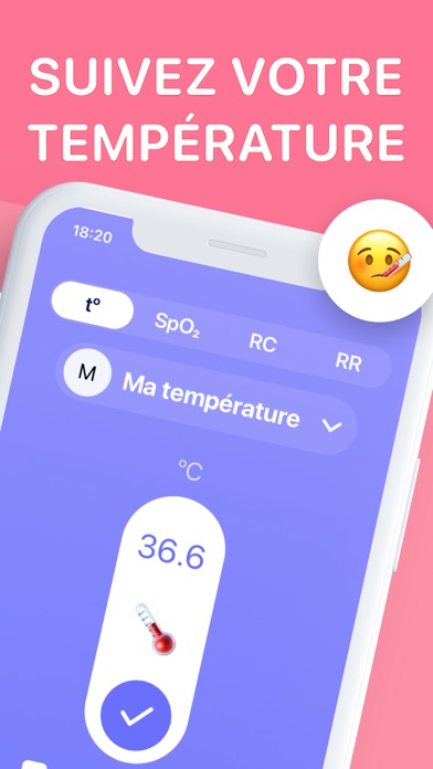 Screenshot #1 pour Température Corporelle: Fièvre
