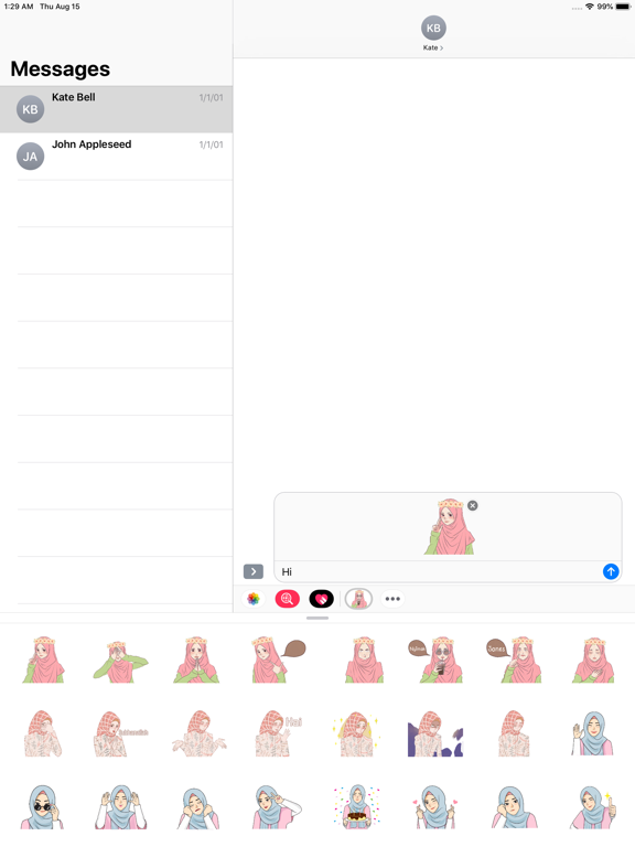 Screenshot #6 pour Hijab Girl Cute Stickers