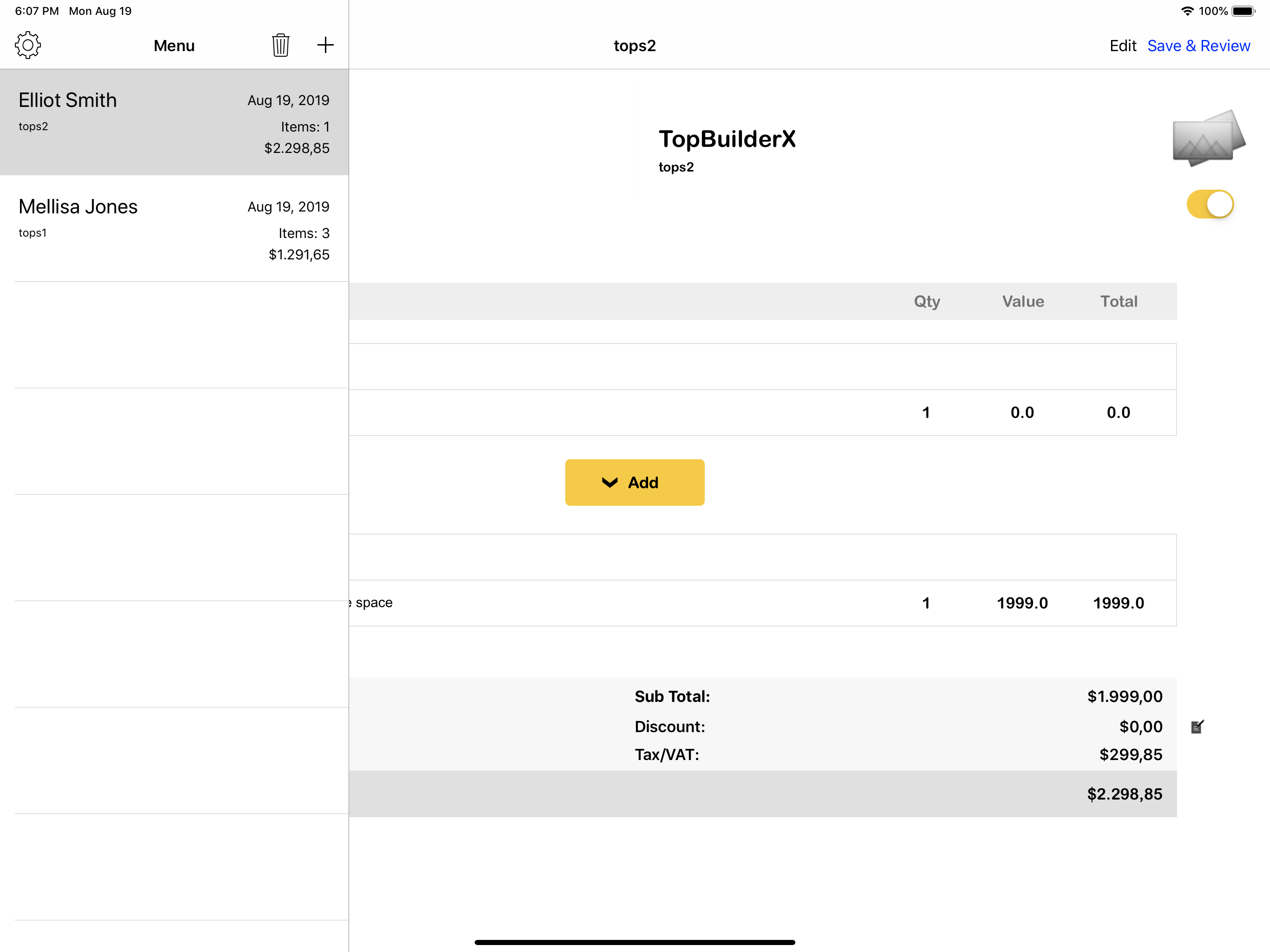 Freelance Invoice