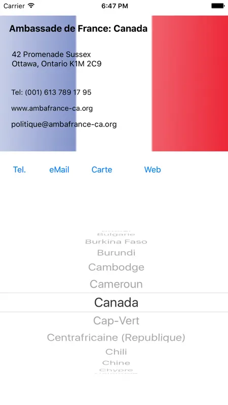 Ambassades de France screenshot 1 of 1