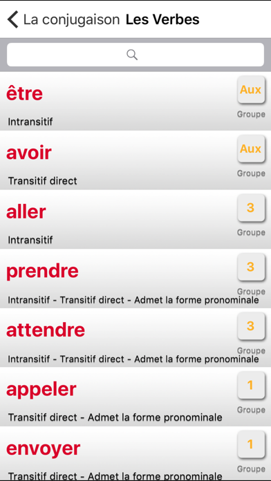 Screenshot #2 pour La conjugaison française
