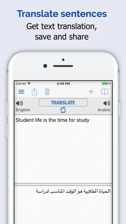 Arabic Dictionary + iPhone-skjermbilde 3
