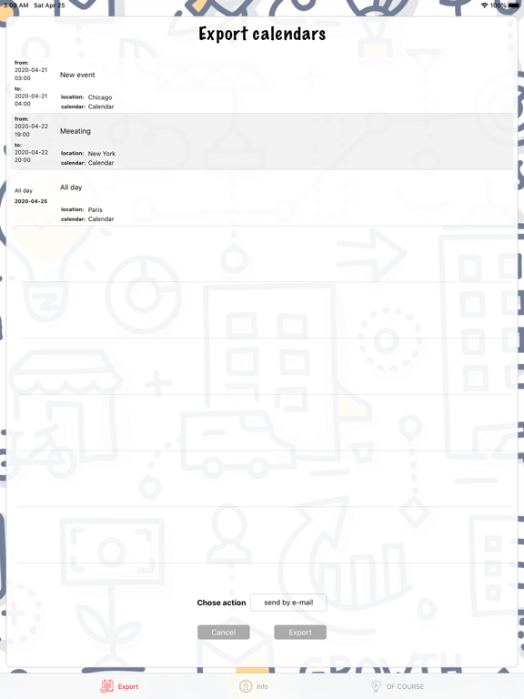 Screenshot #6 pour Export calendars