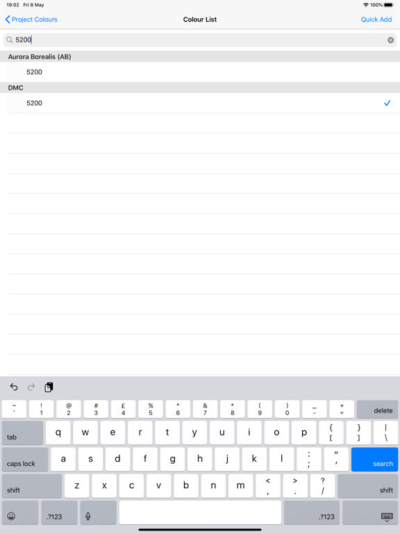 Diamond Painting Logbook iPad screenshot 7 - Productivity app