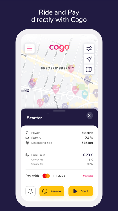 Cogo - Scooters, bikes & cars Screenshot