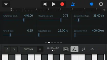 Screenshot 4 di 5 di iFretless Bass