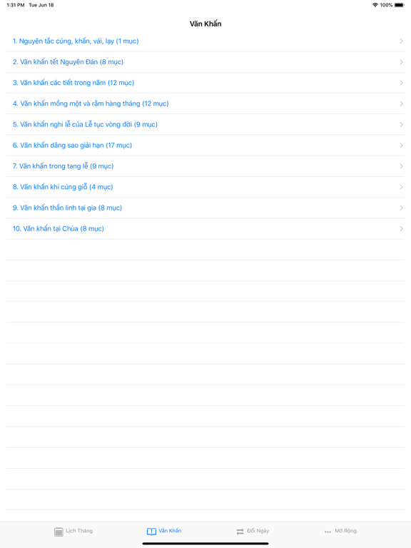 A Lịch Việt -NoAds LichVanNien iPad screenshot 2 - Productivity app