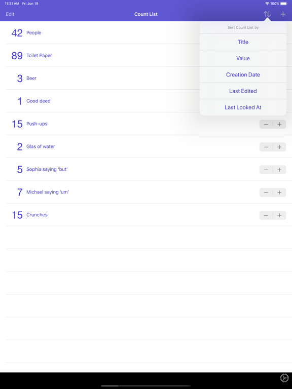Count That Now - Tally counter iPad screenshot 8 - Utilities app